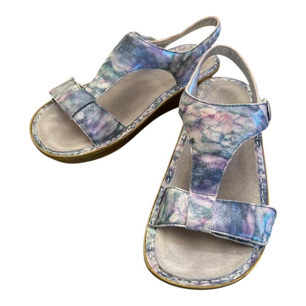 Alegria Leather Sandals with Adjustable Straps Kendra Impressionista US 7-7.5 - Picture 9 of 13
